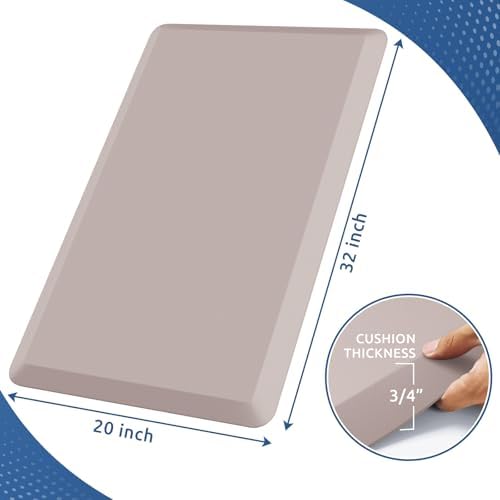 KitchenClouds 0.8" Thick Kitchen Floor Mat Cushioned Anti Fatigue (32"x20")