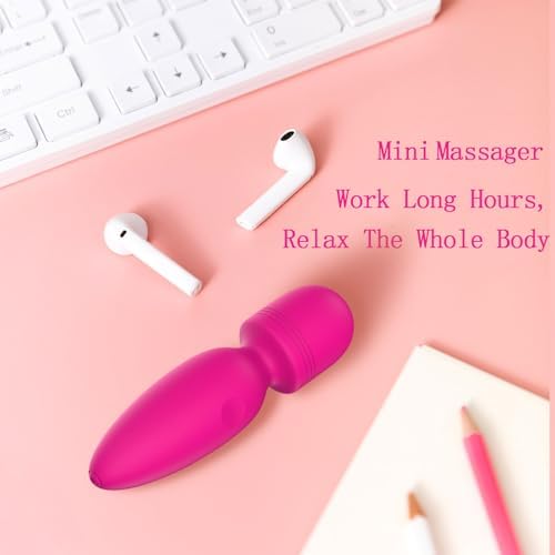 Apowand Mini Massager, Handheld Massager with 10 Quiet Vibration Modes