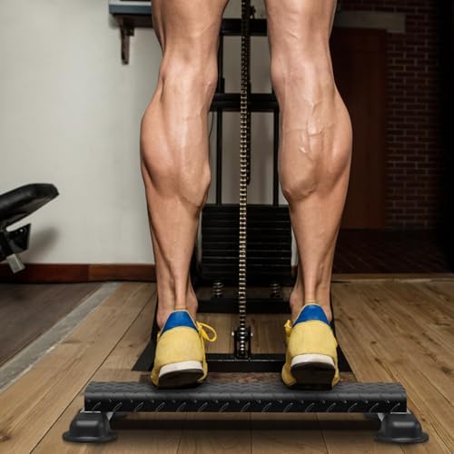 Steel Calf Raise Bar, Calf Raise Block with Anti Slip Platform
