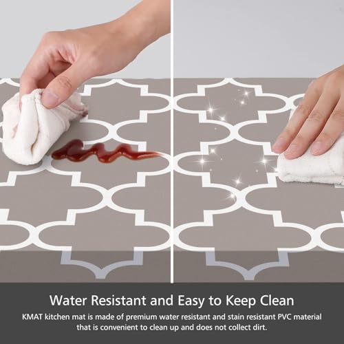 KMAT Kitchen Mat Set of 2,Cushioned Anti-Fatigue Kitchen Mats for Floor