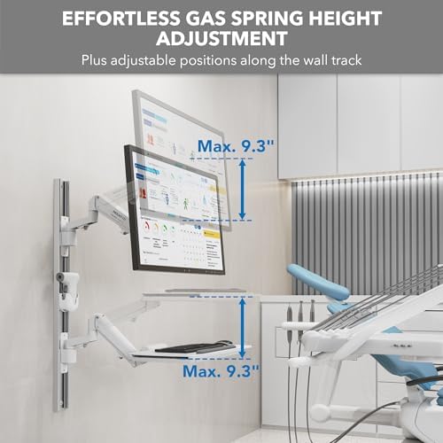 Mount-It! MedHub Medical Workstation Wall Mount, 17-43"
