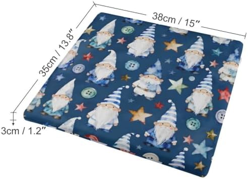 Coccyx Relief Chair Pad Memory Foam Cushion Dark Blue Gnome