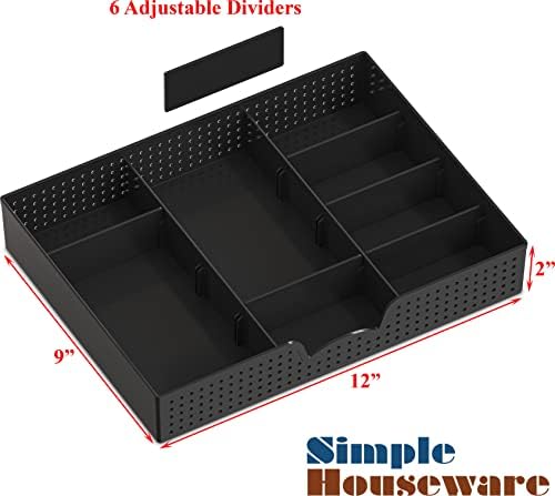 Simple Houseware Desk Monitor Stand Riser w/ Adjustable Tray, Espresso