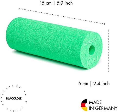 BLACKROLL - Mini Foam Roller, Massage Tool for Feet, Hands, and Arms, Ideal for Travel Size and Targeted Myofascial Release, for Exercise, Massage, and Muscle Recovery, 6" x 2", Green