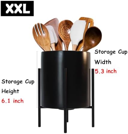 Desk Organizer,Large Capacity Black Pencil Container,Office Supplies Organizer for Students, Home, Workspace