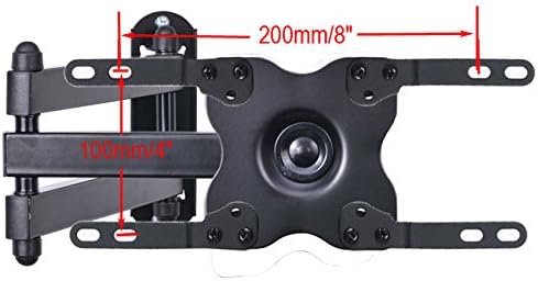 VideoSecu TV Wall Mount Monitor Bracket with Full Motion Articulating Tilt Arm 15" Extension for Most 27" 30" 32" 35" 37" 39" 40" LCD LED TVs with VESA 200x200 ML14B WS2 (Pack of 2)