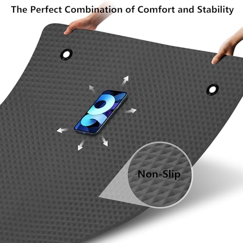 LFS Yoga Mat 72.8" x 31.5" x 2/5 inch Thick With Strap and Bag, Extra Wide