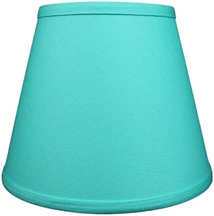 FenchelShades.com Lampshade 6" Top Diameter x 10" Bottom Diameter x 8" Slant Height 6x10x8" with Spider Attachment Diameter 0.4 Inch for Lamps with a Harp (Linen Pool)