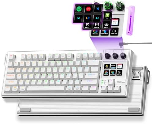 VSD K1 Pro 87‑Key Macro Mechanical Keyboard with Integrated Streaming Deck