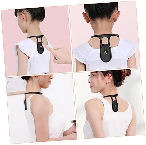 Boys and Girls Posture Corrector Sensor Portable Training Device Black