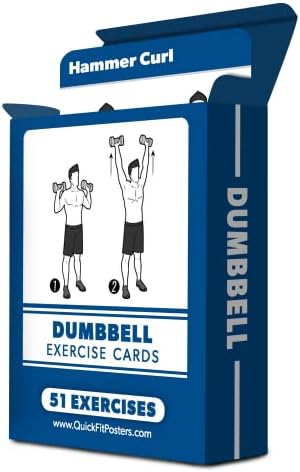 2 Pack - Bodyweight & Dumbbell Fitness Workout Cards - Over 100 Exercises