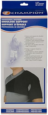 OTC Shoulder Support, Brace and Post-Surgical Protector, Neoprene, Small