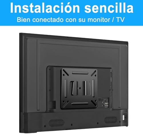 TETVIK Monitor Wall Mount Most 14-24“ TVs Computer Universal Low Profile RV TV Wall Mount VESA Up to 100x100mm Max Weight 30lbs Fits 15 19 20 22 23 Inch Camper Small Monitor Mount Bracket