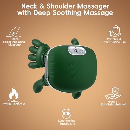 Neck Massager with Heat, Relieves Muscle Stiffness & Fatigue