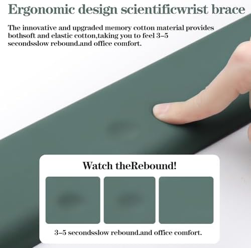Ergonomic Wrist Rest for Computer Keyboard and Mouse Set with Wrist Support