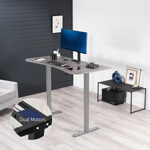 VIVO Dark Gray 60 x 24 in Standing Desk, DESK-KIT-E2G1G