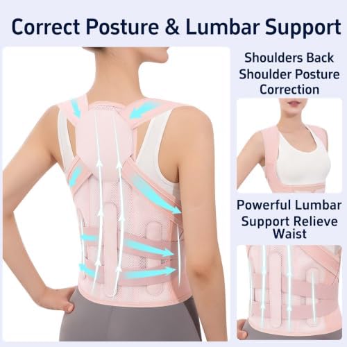 Posture Corrector for Men Women Back Brace Full Back Support Adjustable