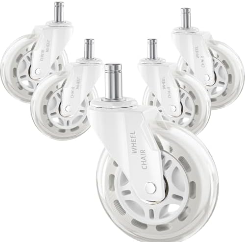 Office Chair Wheels Replacement Rubber Chair Casters Heavy Duty