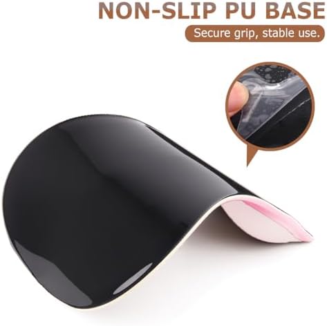 Ergonomic Gel Wrist Rest Mouse Pad, Comfort Mouse Pad with Wrist Support, Non-Slip Rubber Base, Design Desk Accessories Mat for Home Office Computer Laptop