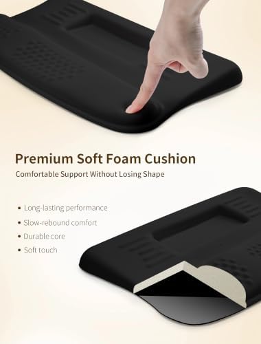 Ergonomic Keyboard Wrist Rest Pad with Wrist Support Black
