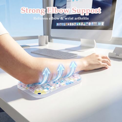 Ospelelf Gel Elbow Rest Pad, Ergonomic Arm Support for Desk, Daisy