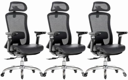 Marsail Big and Tall Mesh Ergonomic Office Chair with 6D Armrests, 3 Pack