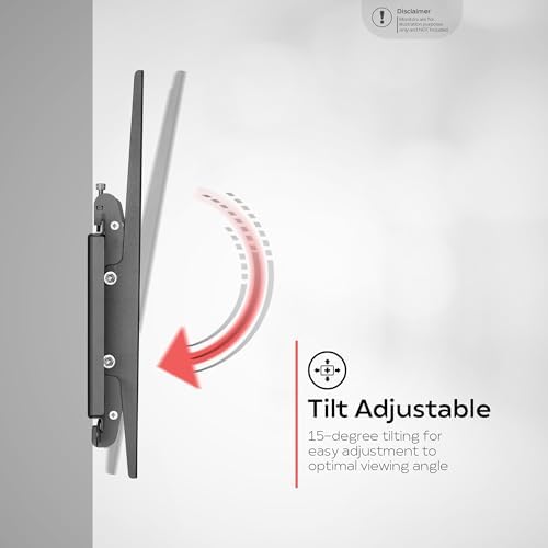 CTA Digital Secure Outdoor Weatherproof TV Mount - CTA Tilting Low Profile Anti-Theft TV Wall Mount - VESA Compliant Devices & Monitors up to 80"