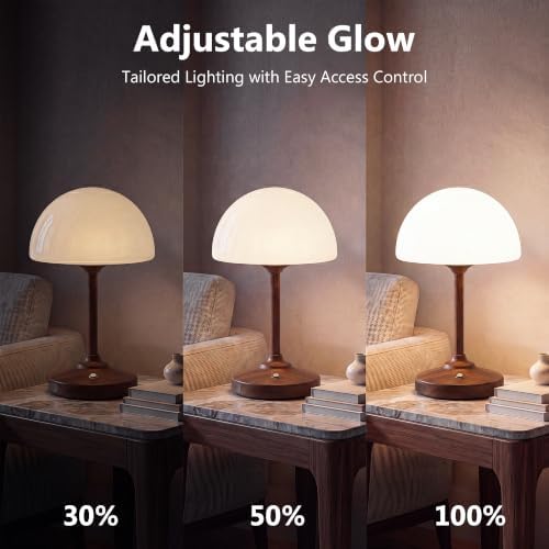 Dawnwake Table Lamp Cordless Lamp,5000mAh Rechargeble Battery Operated Lamp