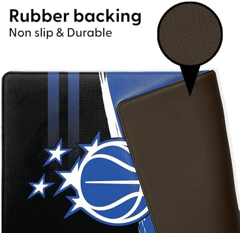 Northwest NBA Orlando Magic Embossed Anti-Fatigue Mat, Cushioned Kitchen Floor Rug, Non-Slip PVC Standing Comfort, 18 x 30 in