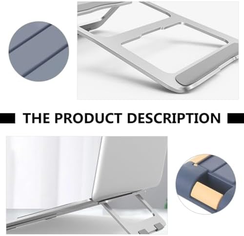 Foldable Aluminum Alloy Laptop Stand Ergonomic with 18 Degree