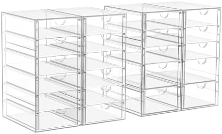ARSTPEOE 22-Drawer Acrylic Storage & Makeup Organizer for Desk, Bath