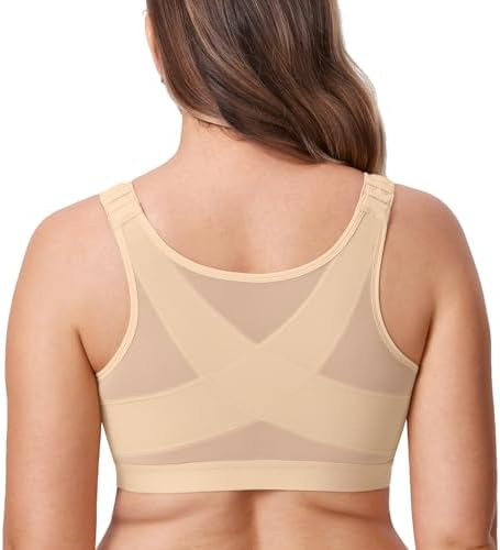 DELIMIRA Women's Front Closure Posture Support Bras