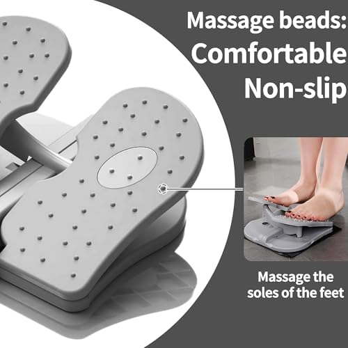 Foldable Leg Exerciser: Portable Foot Pedal Exerciser for Seniors Under Desk Foot Pedal Exerciser Stepper Exercise for Leg Muscles Relieves Varicose Veins Physical Therapy Aid