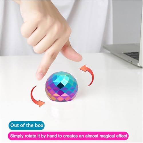 Desk Toys for Fidget Kinetic Cool-Gadgets: 180 Seconds Spinning Toy, Cool-Stuff Thing for Adult Teen Children Kid, Optical-Illusion Stress-Relief Gifts Ball for Man Women Home Office School Christmas