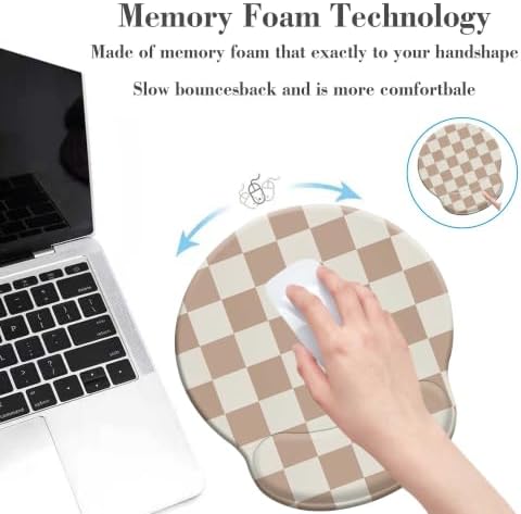 Ergonomic Mouse Pad with Wrist Support,Gaming Mousepad with with Non-Slip