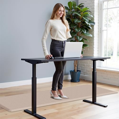 Anti-Fatigue Kitchen Mats for Floor Standing and Comfort Desk Mats 17"x60"