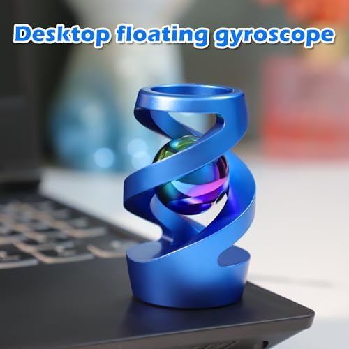 Kinetic Spinning Desk Toy, ADHD Stress Fidget Desktop Decor Blue