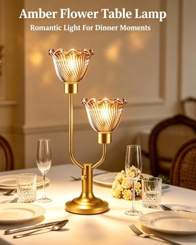Lightdot Mid Century Modern Gold Table Lamp Vintage Lamp Gift Dimmable
