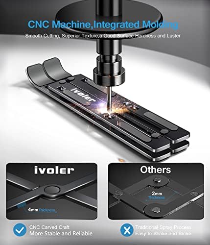 ivoler Laptop Stand, Laptop Holder Riser Computer Tablet Stand,Black