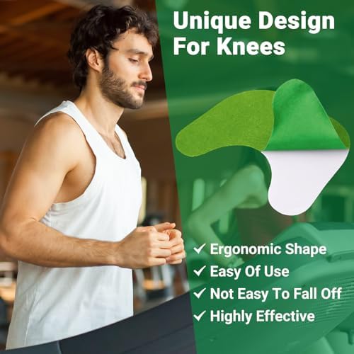 ishancare Knee Patches - 24 Count Warming Herbal Plaster Maximum Strength Heat Patches, 8 Hours Deep Heating Extra Strength Joint Soreness Soothing Patch for Knees, Back, Neck, Shoulder