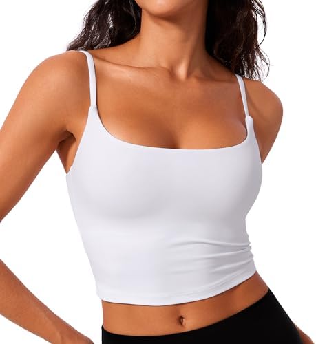 CRZ YOGA Butterlift Scoop Neck Crop Tank Top