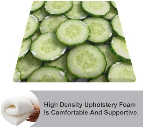 Square Chair Cushion Zipper Polyester Cover Cucumber Pickle