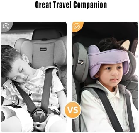 Baby Head Support for Car Seat, Toddler Headband Strap Headrest Pillow