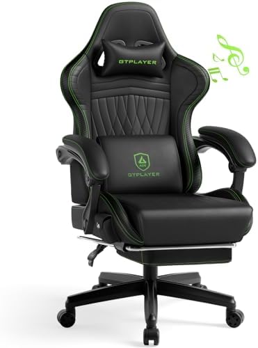 GTPLAYER Gaming Chair, Comfort Computer Office Chair for Adults, Green
