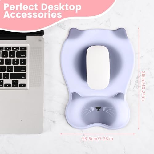Ergonomic Mouse Pad with Wrist Rest,Cute Memory Foam Mousepad Wrist Support