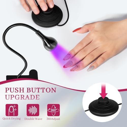 krofaue UV LED Nail Lamp - Curing Light Foot Control UV Nail Dryers