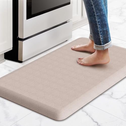 HappyTrends Kitchen Floor Mat - 4/5 Inch Thick Anti-Fatigue Kitchen Rug
