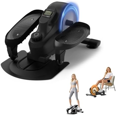 Under Desk Elliptical,Quiet Under Desk Elliptical，Standing Position Ellipse Leg Exerciser As Seen on Tv，Adjustable Speed Elliptical Exercise Machine ，Pedal Exerciser Under Desk Bike for Home Office