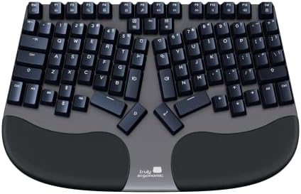 Cleave Split Ergonomic Mechanical Keyboard – All-Day Comfort, Boosts Productivity, Natural Typing Posture, Tactile Optical Switches, Cushioned Palm Rest, Backlit Keys, Windows/Mac/Linux