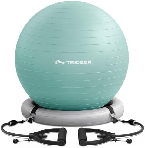 Trideer Exercise Ball Chair – Yoga Ball Chair for Office, Pregnancy & Home